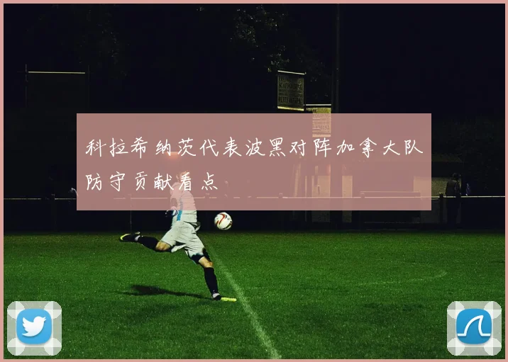 科拉希纳茨代表波黑对阵加拿大队防守贡献看点